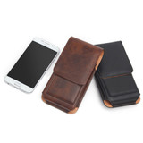 Man Business PU Phone Bag Card Bag Wallet Purse Dual Use Waist Bag