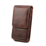 Man Business PU Phone Bag Card Bag Wallet Purse Dual Use Waist Bag