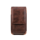Man Business PU Phone Bag Card Bag Wallet Purse Dual Use Waist Bag