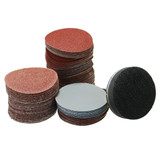 120Pcs 50mm SandPaper Backing Pad Sandind Disc Polishing Set Abrasive Cleaning Tools