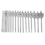 17Pcs 6-38mm Flat Drill Bit Set High Carbon Steel Cutter Carpenter Tool Woodworking Tool