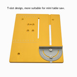 Mini Table Saw Circular Router Miter Gauge  DIY Woodworking Machines Angle Ruler
