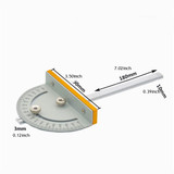 Mini Table Saw Circular Router Miter Gauge  DIY Woodworking Machines Angle Ruler