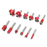 12pcs Woodworking Router Bit Cutter Tungsten Carbide Rotary Tool Set