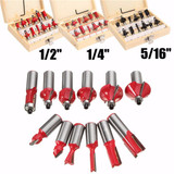 12pcs Woodworking Router Bit Cutter Tungsten Carbide Rotary Tool Set