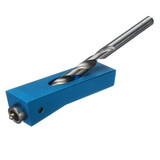 Mini Pocket Hole Jig System with or without Step Drill Bit Depth Collar Woodworking Tool