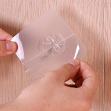 Honana HN-31 6PCs Strong Transparent Sticky Wall Hooks Hanger for Kitchen Bathroom Holder Accessories Wall Storage Hangers