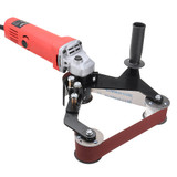 Drillpro Grinder Pipe and Tube Belt Sander Attachment Stainless Steel Metal Wood Sanding Belt Adapter for 100 Angle Grinder