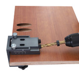 Pocket Hole Locate Punch Jig Kit Hole Puncher with 9mm Step Drilling Bit Woodwork Tool Set