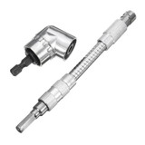 Drillpro 105° 1/4 Inch Hex Shank Drill Bit Angle Driver With Flexible Screwdriver Extension Bit Holder