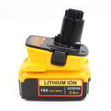 Replacement De-walts 20V DCA1820 with USB Adapter Battery Adapter for De-walts 18V Tools Convert De-walts 20V Lithium Battery DCB204 DCB205 DCB206 DCB606 to De-walts 18V Battery Tools DC9096 DW9096