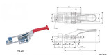 Effetool GH-431 Fast Clamp Quick Hand Tool 318kg Holding Capacity Door Latch Type Toggle Clamp