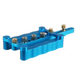Drillpro Self Centering Dowelling Jig Metric Dowel Pocket Hole Jig with Drill Bits for Woodworking