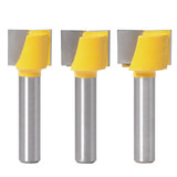 Drillpro 16-25mm Router Bit 8mm Shank Surface Planing Bottom Cleaning Wood Milling Router Bit for CNC