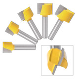 Drillpro 16-25mm Router Bit 8mm Shank Surface Planing Bottom Cleaning Wood Milling Router Bit for CNC
