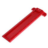 Drillpro TS 8 Inch Aluminum Alloy Hole Precision Marking T Ruler Hole Positioning Measuring Ruler Woodworking Scriber Scribing Tool