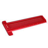 Drillpro TS 8 Inch Aluminum Alloy Hole Precision Marking T Ruler Hole Positioning Measuring Ruler Woodworking Scriber Scribing Tool