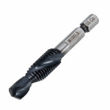 Drillpro HRC89 M3-M10 Combination Drill Tap Bit Set TiAlN Coated Deburr Countersink Drill Bits