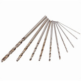Drillpro Mini Aluminum Hand Drill with Keyless Chuck and 10pcs Twist Drills Rotary Tool