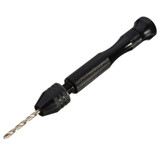 Drillpro Mini Aluminum Hand Drill with Keyless Chuck and 10pcs Twist Drills Rotary Tool
