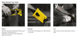 Yellow Chainsaw Teeth Sharpener Plastic Chainsaw Sharpener Bar-Mount Chainsaw Chain Sharpening Kit