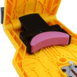 Yellow Chainsaw Teeth Sharpener Plastic Chainsaw Sharpener Bar-Mount Chainsaw Chain Sharpening Kit