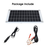 12V 7.5W Polysilicon Solar Panel Battery Charger Clip For Car RV Boat Outdoor