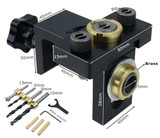 Upgrade Woodworking Drilling Locator Guide Wood Dowel Hole Drilling Guide Jig Drill Bit Kit Woodworking Carpentry Positioner Tool