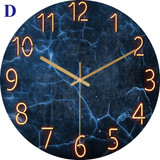 12 Inch Fashion Glass Quartz Clock Home Living Quiet Silent Simple Clock