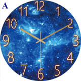 12 Inch Fashion Glass Quartz Clock Home Living Quiet Silent Simple Clock