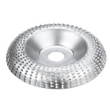 Drillpro 100mm Curve Extreme Shaping Disc Silver Wood Carving Disc Tungsten Carbide Grinder Disc for 100 115 Angle Grinder