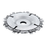 Drillpro 4 Inch Grinder Chain Disc 15 Tooth Wood Carving Disc For 100/115 Angle Grinder