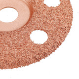 Drillpro 4 Inch See Through Wood Carving Disc Tungsten Carbide Coating Shaping Disc for Angle Grinder