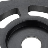 Drillpro 115mm Wood Carving Disc Titanium Coated 6 Round Carbide Inserts Angle Grinder Disc Wood Shaping Disc Woodworking Cutting Disc