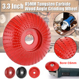 85mm Carbide Wood Shaping Disc Grinding Wheel Sanding Carving Disc Tools Abrasive Disc 16mm Bore