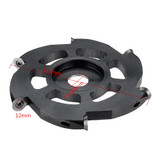 Drillpro 115mm Wood Carving Disc 6 Carbide Inserts Angle Grinder Disc Wood Shaping Disc Woodworking Cutting Disc