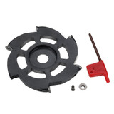 Drillpro 115mm Wood Carving Disc 6 Carbide Inserts Angle Grinder Disc Wood Shaping Disc Woodworking Cutting Disc