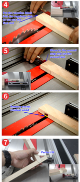 Drillpro Table Saw Slot Adjuster Mortise and Tenon Tool Woodworking Movable Measuring Block