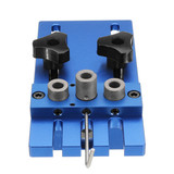 Drillpro 08450 Aluminum Alloy Dowelling Jig Set Wood Dowel Drilling Position Jig Woodworking Tool