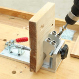Woodworking Pocket Hole Jig System Guide Carpenter Kit with Clamp and Hole Drill Bits