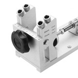 Woodworking Pocket Hole Jig System Guide Carpenter Kit with Clamp and Hole Drill Bits