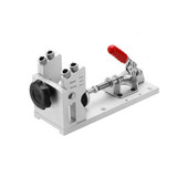 Woodworking Pocket Hole Jig System Guide Carpenter Kit with Clamp and Hole Drill Bits