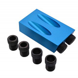 7/14PCS Pocket Hole Screw Jig Dowel Drill Joinery Kit Woodworking Guides Tool