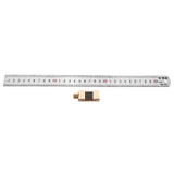 Woodworking Metric and Inch Line Scribe Ruler Positioning Measuring Ruler 300mm Marking T-Ruler Woodworking Tool