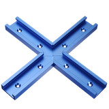 Drillpro Aluminum Alloy  T-slot T-track Connector Miter Track Jig Fixture Slot Connector 30x12.8mm For Table Saw Router Table Woodworking Tool