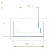 Drillpro Miter Track Stop Square Handle for T-Slot T-Track Woodworking Tool