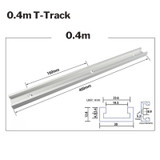 300/400/500/600mm Aluminium Alloy T-track for Carpenter DIY Woodworking Tool