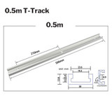 300/400/500/600mm Aluminium Alloy T-track for Carpenter DIY Woodworking Tool