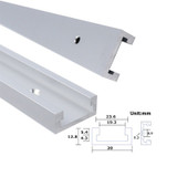 300/400/500/600mm Aluminium Alloy T-track for Carpenter DIY Woodworking Tool