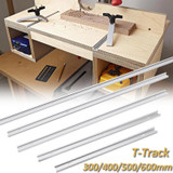 300/400/500/600mm Aluminium Alloy T-track for Carpenter DIY Woodworking Tool